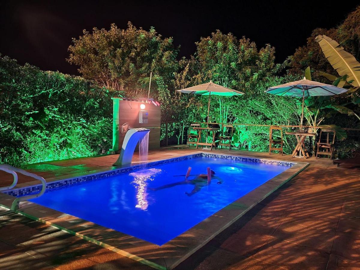 Vila Pitangueira - Apto Laranja - No Centro De Serra Grande Com Piscina, Jacuzzi, Internet Veloz מראה חיצוני תמונה